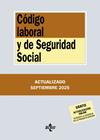 CÓDIGO LABORAL Y DE SEGURIDAD SOCIAL ( 9/2025 ) | 9788430993208 | EDITORIAL TECNOS