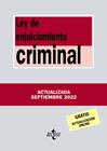 LEY DE ENJUICIAMIENTO CRIMINAL (2022) | 9788430985685