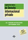 LEGISLACIÓN BÁSICA DE DERECHO INTERNACIONAL PRIVADO ( 9/2025 ) | 9788430993031 | EDITORIAL TECNOS