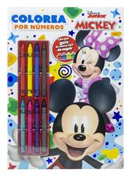 MICKEY :  COLOREA POR NÚMEROS CON CERAS | 9788410029545 | DISNEY