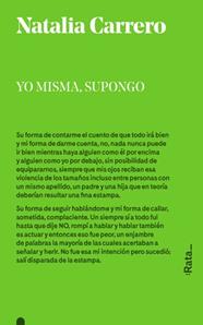 YO MISMA SUPONGO | 9788494489112 | CARRERO, NATALIA