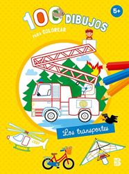 100 DIBUJOS PARA COLOREAR : LOS TRANSPORTES | 9789403243689