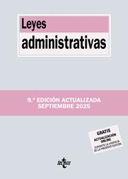 LEYES ADMINISTRATIVAS ( 9/2025 ) | 9788430993161 | EDITORIAL TECNOS