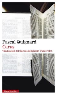 CARUS | 9788419738196 | QUIGNARD, PASCAL