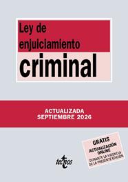 LEY DE ENJUICIAMIENTO CRIMINAL ( 09/2026 ) | 9788430994533