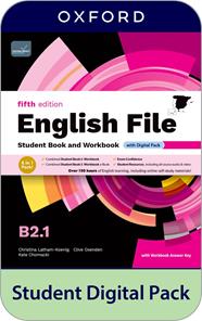 ENGLISH FILE 5TH EDITION B2.1. STUDENT'S BOOK AND WORKBOOK AND DIGITAL WITH KEY | 9780194143097 | LATHAM-KOENIG, CHRISTINA ; OXENDEN, CLIVE ; CHOMACKI, KATE