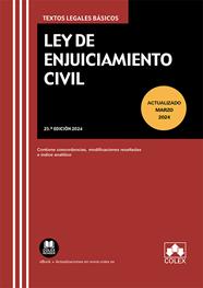 LEY DE ENJUICIAMIENTO CIVIL MARZO EDICIÓN 2024 | 9788411943116