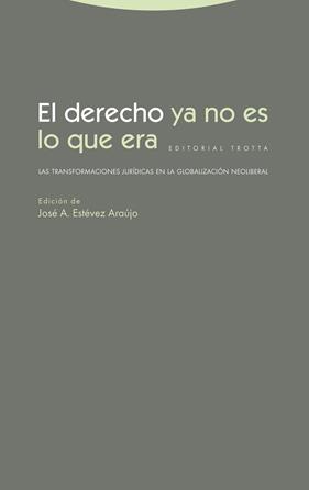 DERECHO YA NO ES LO QUE ERA, EL | 9788498799934 | ESTEVEZ, JOSE A.