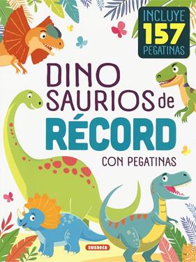 DINOSAURIOS DE RÉCORD CON PEGATINAS | 9788410846142