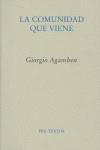 COMUNIDAD QUE VIENE, LA | 9788481917710 | AGAMBEN, GIORGIO