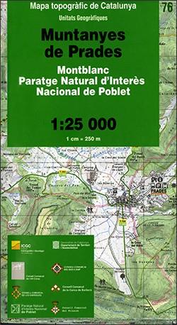 MUNTANYES DE PRADES (1:25.000) | 9788439391517