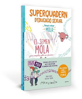 PACK APRÈN AMB MENSTRUITA (EL SEMEN MOLA + SUPERQUADERN D'EDUCACIÓ SEXUAL) | 9788419975072 | SALVIA, ANNA ; TORRÓN (MENSTRUITA), CRISTINA