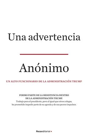 UNA ADVERTENCIA | 9788418249129 | ANONIMO