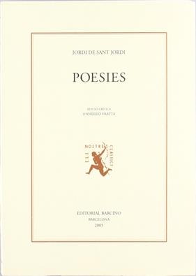 POESIES | 9788472267169 | SANT JORDI, JORDI DE