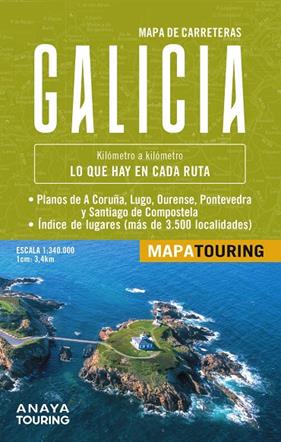MAPA DE CARRETERAS GALICIA (DESPLEGABLE), ESCALA 1:340.000 | 9788491588603