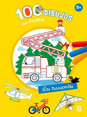 100 DIBUJOS PARA COLOREAR : LOS TRANSPORTES | 9789403243689