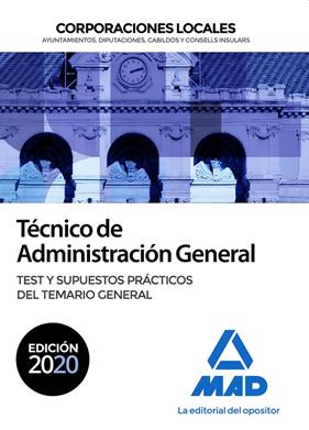 TECNICO DE ADMINISTRACION GENERAL DE CORPORACIONES LOCALES TEST Y SUPUESTOS PRACTICOS | 9788414240342 | 7 EDITORES / DORADO PICON, DOMINGO / PEREZ SANCHEZ-ROMATE, PATRICIA / GUERRERO ARROYO, JOSE ANTONIO 