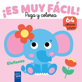 ¡ES MUY FÁCIL! PEGA Y COLORE : ELEFANTE | 9788408282402