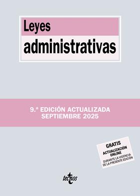 LEYES ADMINISTRATIVAS ( 9/2025 ) | 9788430993161 | EDITORIAL TECNOS
