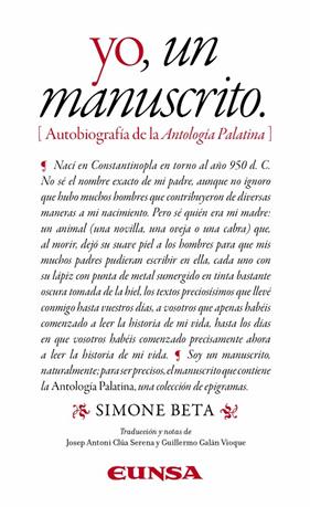 YO, UN MANUSCRITO | 9788431341077 | BETA, SIMONE