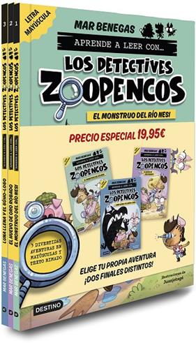 PACK APRENDE A LEER CON... ¡LOS DETECTIVES ZOOPENCOS! 1, 2 Y 3 | 9788408300946 | BENEGAS, MAR