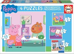 PUZZLE : PEPPA PIG 4 PUZZLES PROGRESIUS | 8412668168176