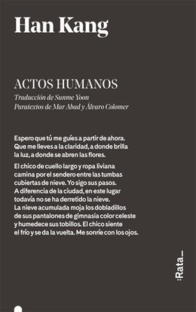 ACTOS HUMANOS | 9788416738342 | KANG, HAN