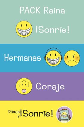 PACK : SONRÍE ; HERMANAS ; CORAJE ; DIBUJA Y SONRÍE | 9788419110190 | TELGEMEIER, RAINA