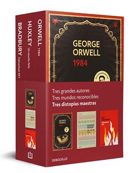PACK DISTOPÍAS : 1984 ; UN MUNDO FELIZ ; FAHRENHEIT 451 | 9788466359542 | ORWELL, GEORGE ; HUXLEY, ALDOUS ; BRADBURY, RAY