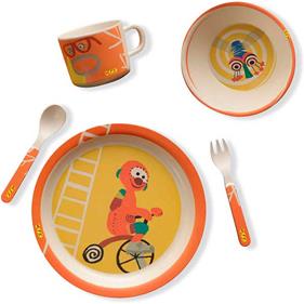 MIC :  VAIXELLA PLAT BOL I TASSA DE COLOR CARBASSA | 7426974798638