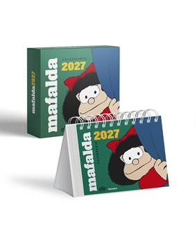 CALENDARI 2027 . MAFALDA SOBRETAULA CAIXA VERD | 9786316693938 | QUINO