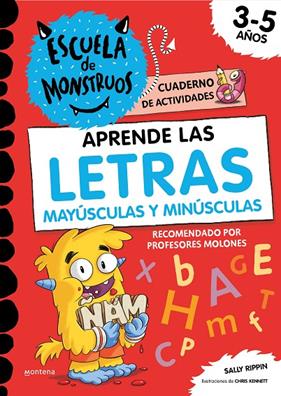 APRENDE LAS LETRAS MAYÚSCULAS Y MIÚNSCULAS EN LA ESCUELA DE MONSTRUOS 3-5 AÑOS | 9788419085887 | RIPPIN, SALLY