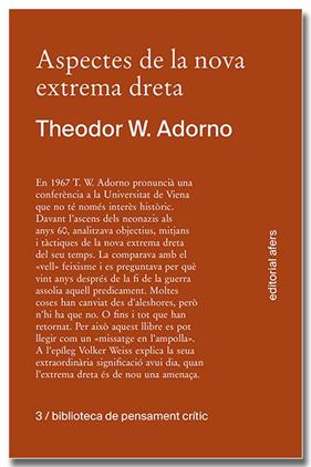 ASPECTES DE LA NOVA EXTREMA DRETA | 9788418618413 | ADORNO, THEODOR W.