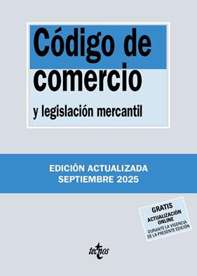 CÓDIGO DE COMERCIO ( 9/2025 ) | 9788430992997 | EDITORIAL TECNOS