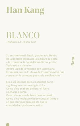 BLANCO | 9788416738519 | KANG, HAN