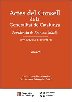 ACTES DEL CONSELL DE LA GENERALITAT DE CATALUNYA VII | 9788410393615 | CENTRE D'HISTÒRIA COMPTEMPORÀNIA DE CATALUNYA