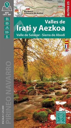 VALLES DE IRATI Y AEZKOA : VALLE DE SALAZAR - SIERRA DE ABODI | 9788470111808