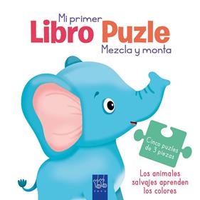 MI PRIMER LIBRO PUZLE : LOS ANIMALES SALVAJES APRENDEN LOS COLORES | 9788408251989
