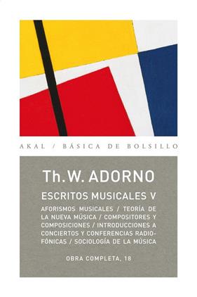 ESCRITOS MUSICALES V | 9788446016885 | ADORNO, TH.W.