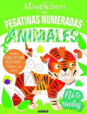 MINDFULNESS CON PEGATINAS NUMERADAS : ANIMALES | 9788468363646