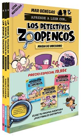PACK APRENDE A LEER CON... ¡LOS DETECTIVES ZOOPENCOS! 4, 5 Y 6 | 9788408299226 | BENEGAS, MAR