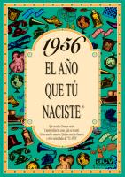 1956 : EL AÑO QUE TU NACISTE | 9788488907936 | COLLADO BASCOMPTE, ROSA